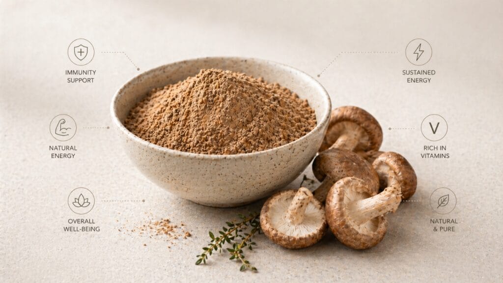 health benefits of mushroom powder for overall wellness