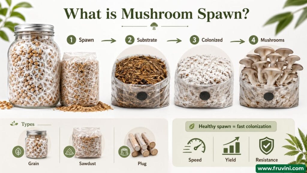 what is mushroom spawn