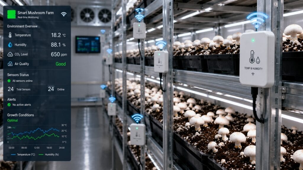 What is IoT in Mushroom Farming