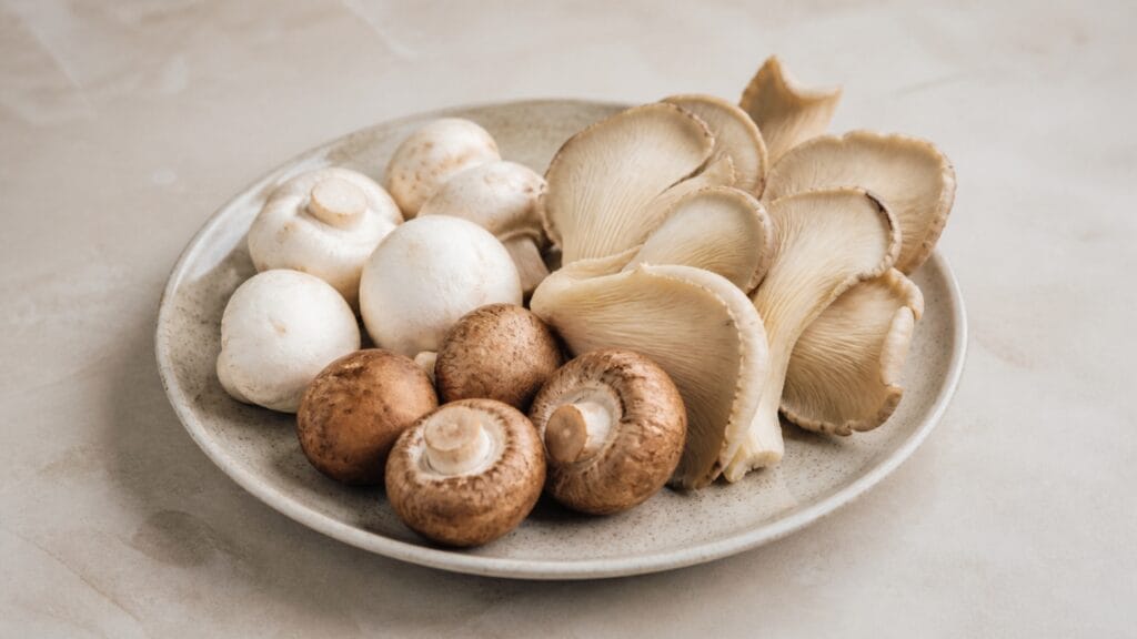 mushrooms low in calories and fat healthy food