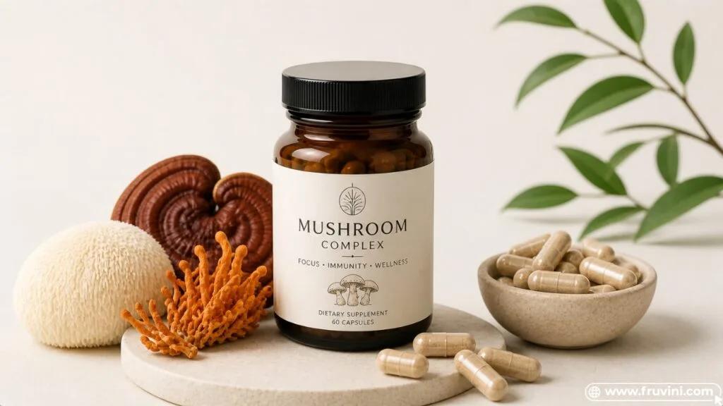 medicinal mushroom capsules supplement usage