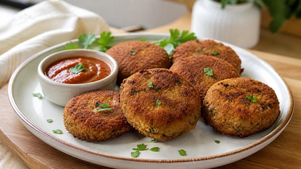 mushroom cutlet crispy snack recipe