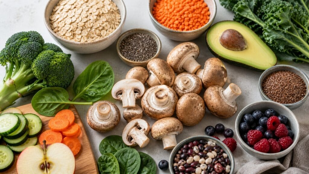 mushrooms as a source of dietary fiber for digestion