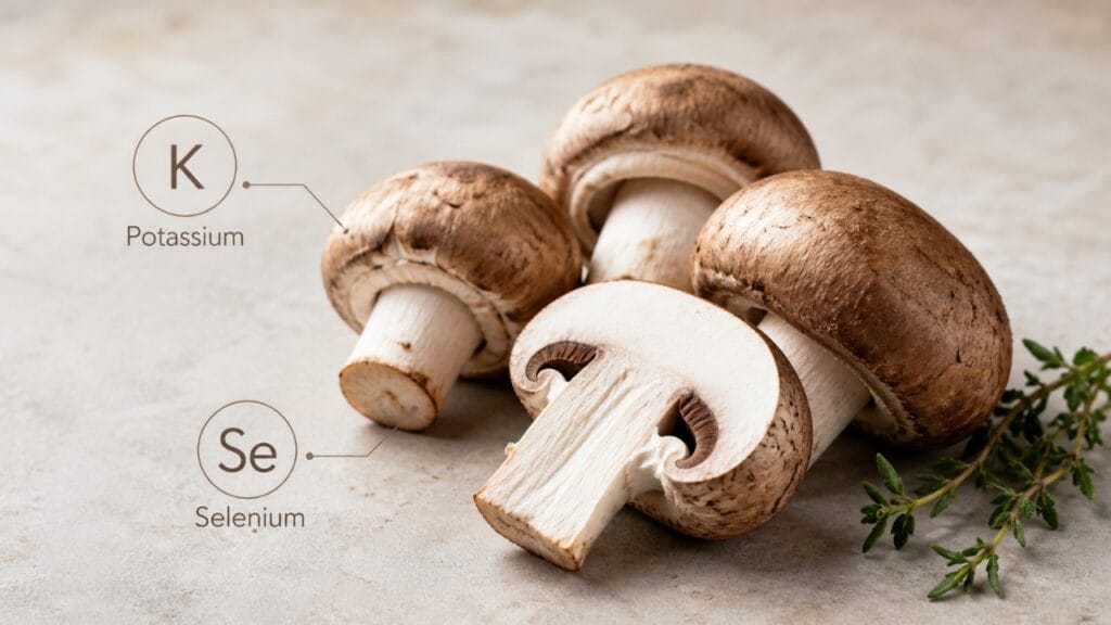 mineral content in mushrooms for healthy diet