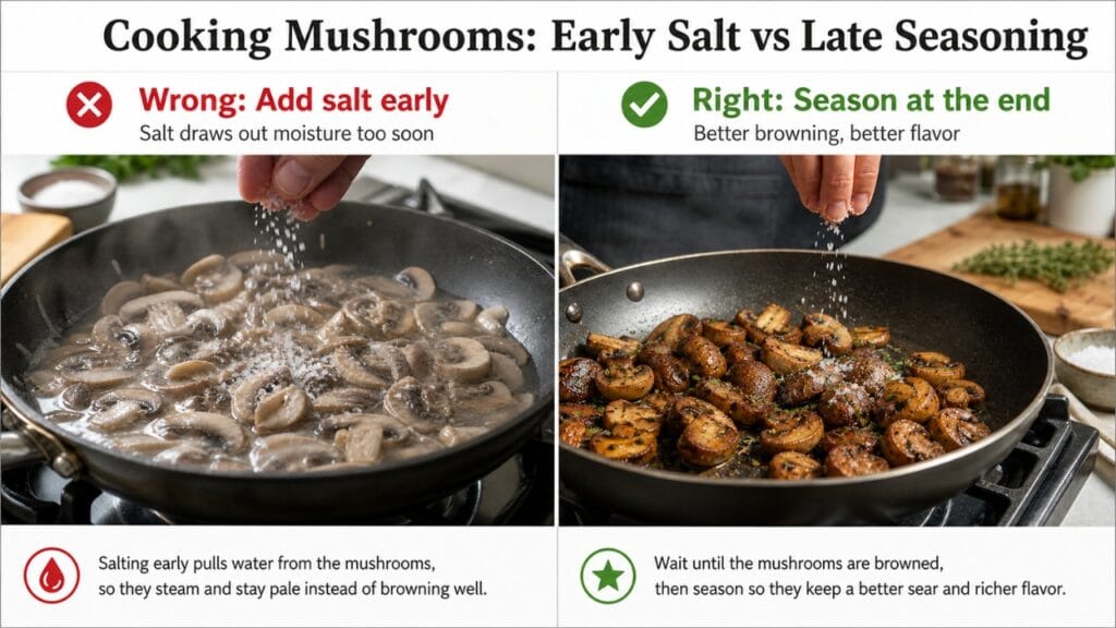 mushroom cooking tips