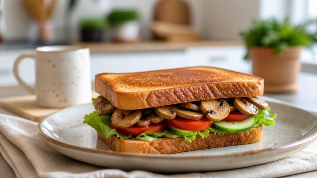 mushroom sandwich easy breakfast meal