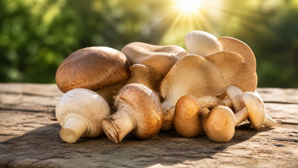 mushrooms as a natural source of vitamin D sunlight exposure