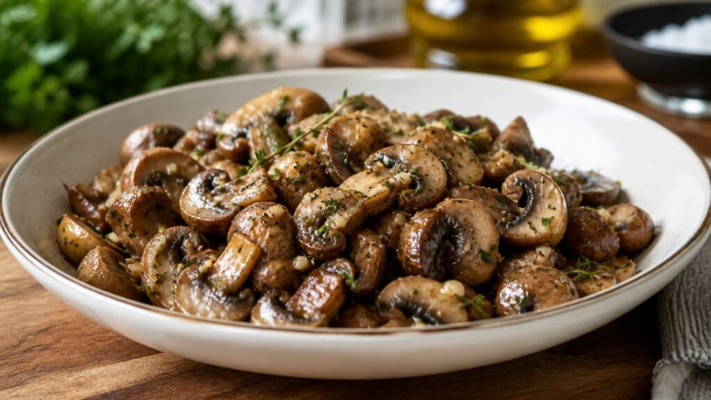 seasoned mushrooms with herbs simple recipe